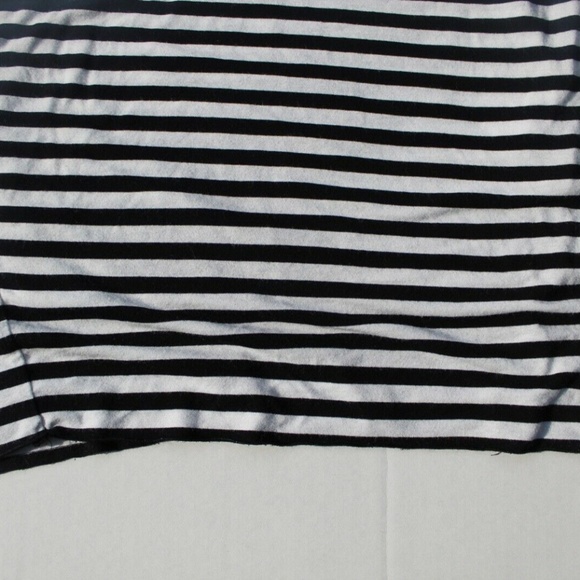 Vince Camuto White Dark Blue Striped Rayon Spandex - Picture 7 of 7